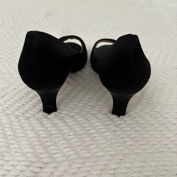 Caparros Black Peep Toe Pumps - Picture 4 of 4